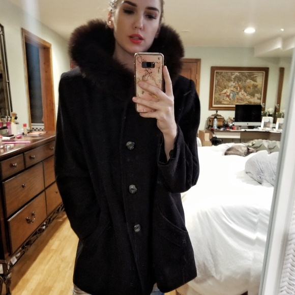 sachi Jackets & Blazers - 💐FINAL!! Genuine Fox Fur Trim Coat